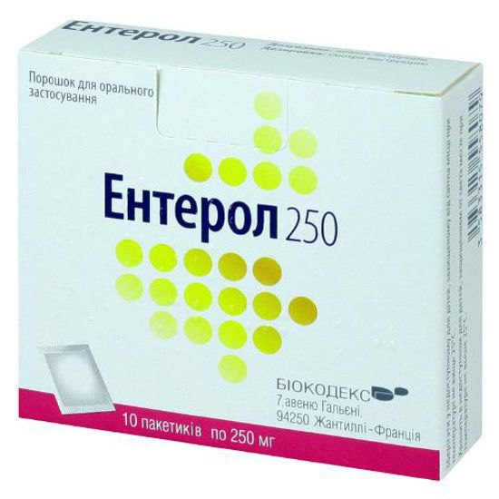 Энтерол 250 порошок для орального раствора 250 мг №10